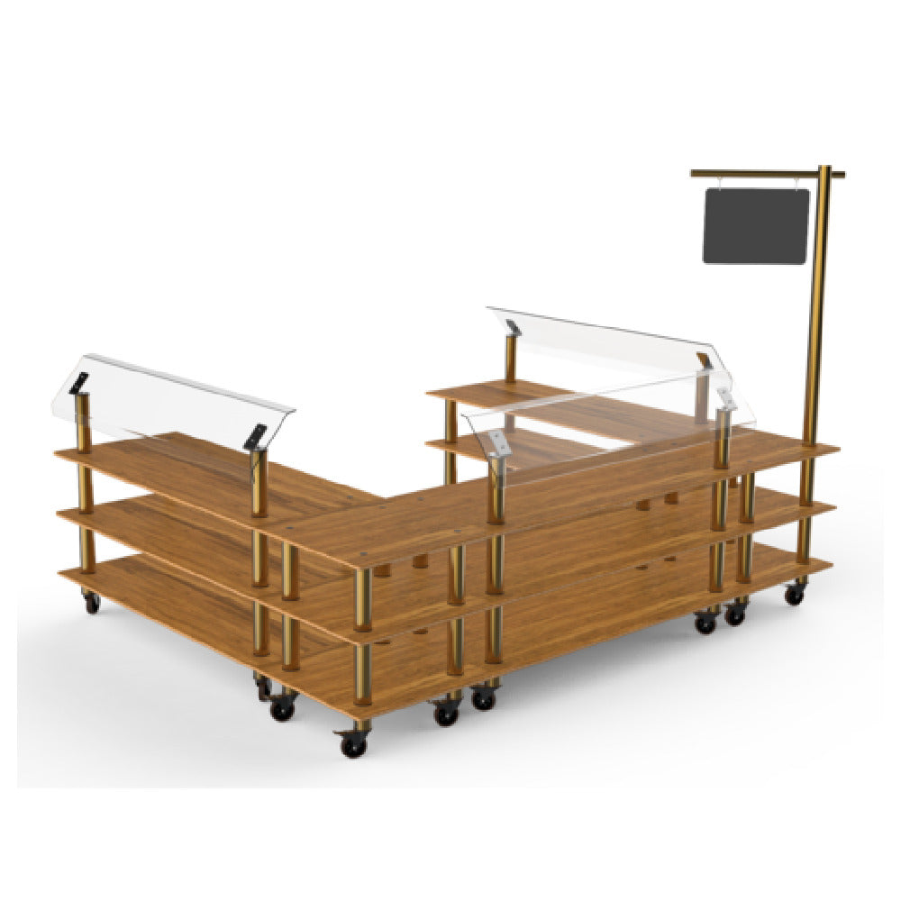 Steelite MGCMLB18BBXW - Deli Station, 130.0" X 100.0" X 94.0", Modular