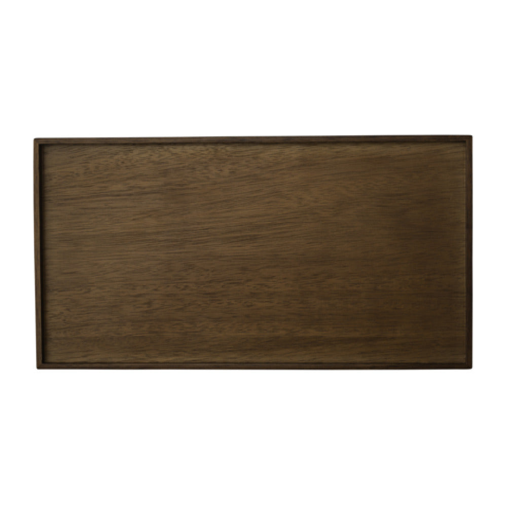 Steelite 6525T240 Wood Tray 13.5" X 7.25" X 0.625" Rectangle
