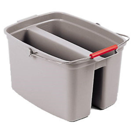 Rubbermaid FG261700GRAY - Double Pail, 17 Quart, 14-5/8"W X 13-7/8"D X 10-1/8"H