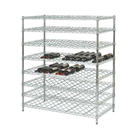 1880 Hospitality FDWSK3663CH Focus Foodservice Double Cradle Wire Wine Shelving Kit