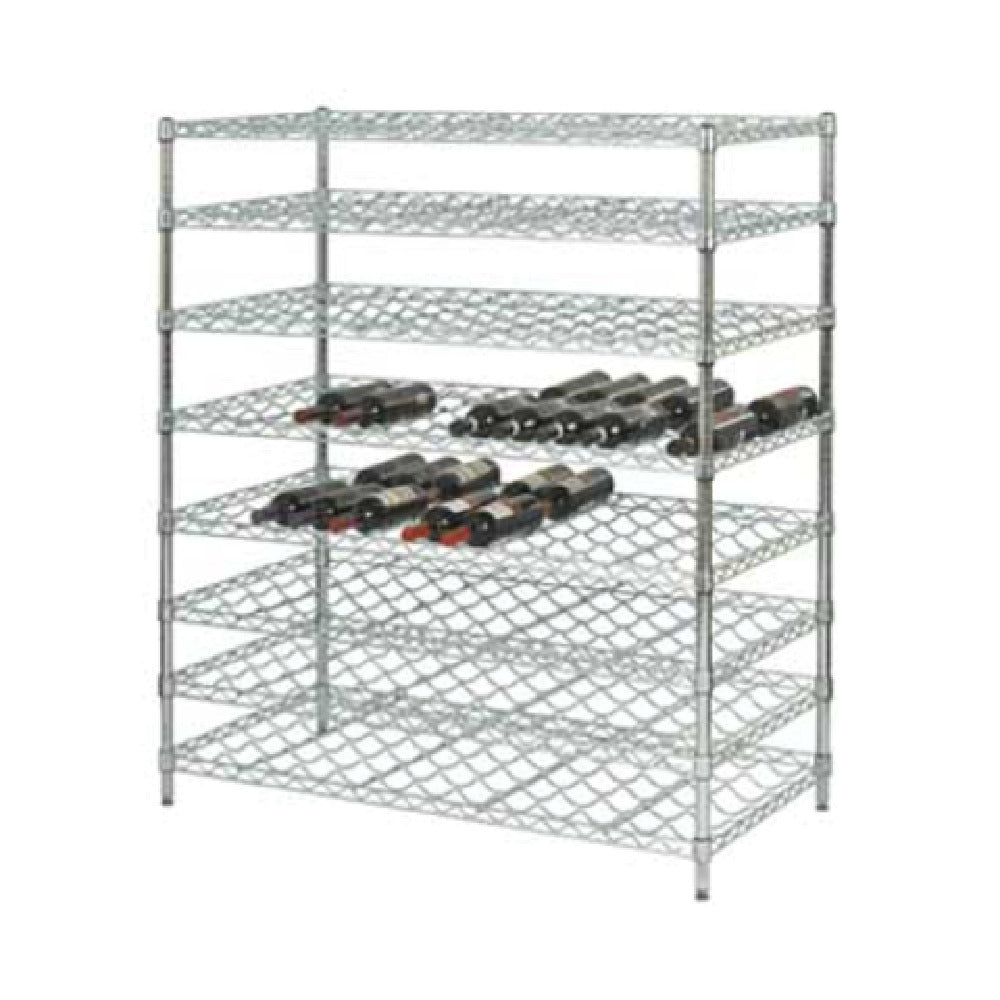 1880 Hospitality FDWSK3654CH Focus Foodservice Double Cradle Wire Wine Shelving Kit