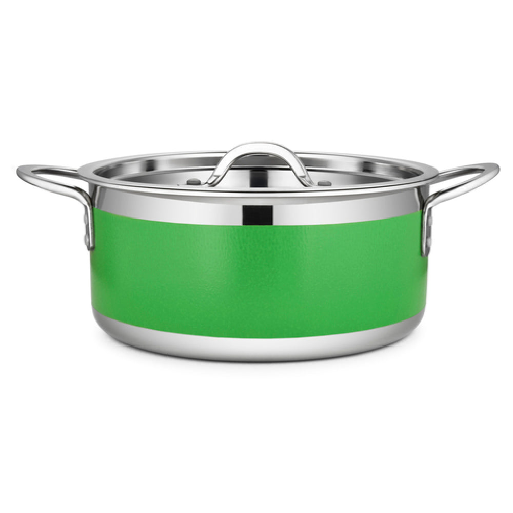 Bon Chef 71302-CF2-L Country French X Pot 4 Qt. 9 Oz. 9-3/8" Dia. X 4-3/8"H