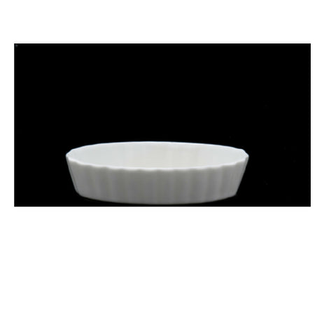 Fortessa 5100.F0000.17 Basics Oval Creme Brulee Tart Dish 5.25x3.25 Dishwasher Safe