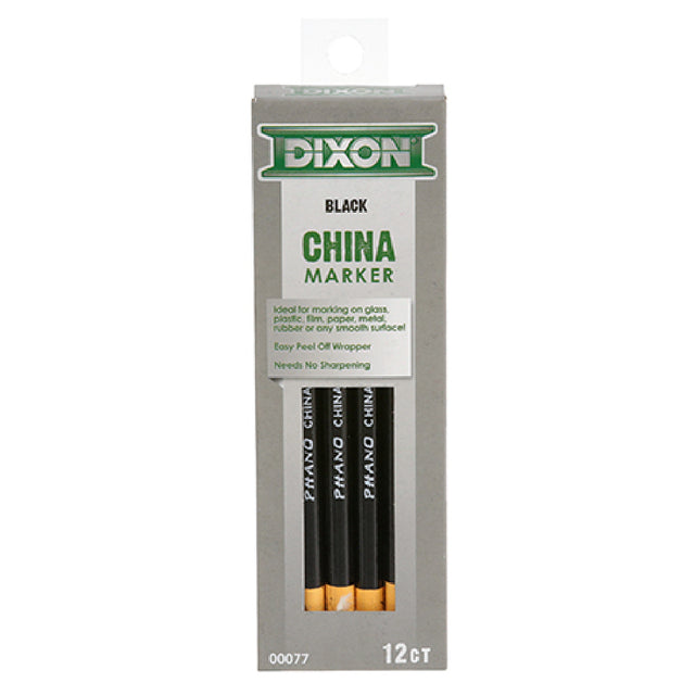 Private Label MVR1391063 Marker China Black Thin 12 Pk