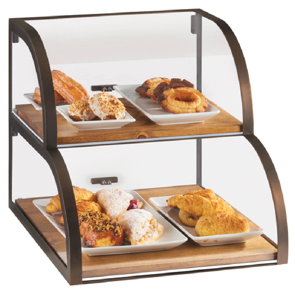 Cal Mil 3931-84 Sierra Display Case 19"W X 22"D X 18-1/2"H 2-tier