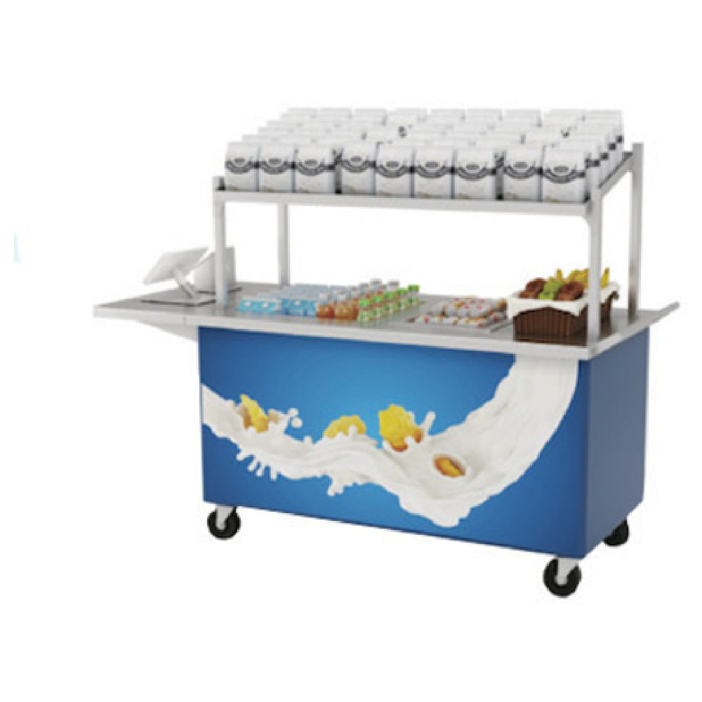 Low Temp Industries HWC-60 Streamline Hot Well Cart 60-3/8"W X 30"D X 34"H 14 Gauge Stainless Steel Top