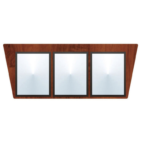 Hubert 19053 - Menu Board, 3-pocket, Wall-mount