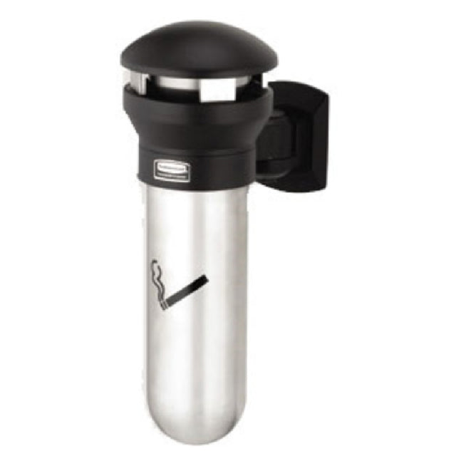 Rubbermaid FG9W3200SSBLA - Infinity™ Smoking Receptacle, 11-3/5" Dia. X 18"H, Wall Mount