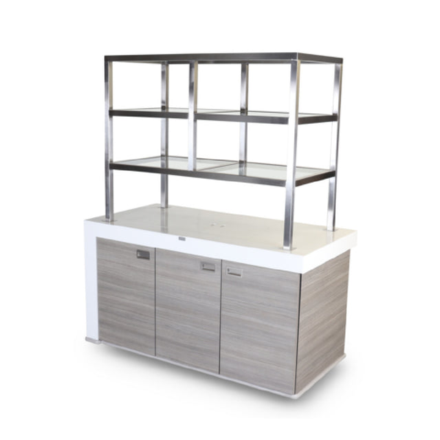 Forbes Industries 4855 - Mobile Back Bar - Hangover, 31.5" W X 63" L X 78" H, Enclosed Cabinet Finished In HPL With Three Doors