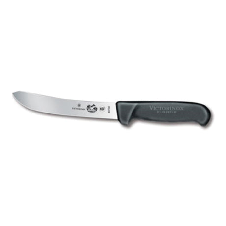 Victorinox 5.7603.15 Skinning Knife 6" Stiff Narrow Blade Black Fibrox® Pro Handle