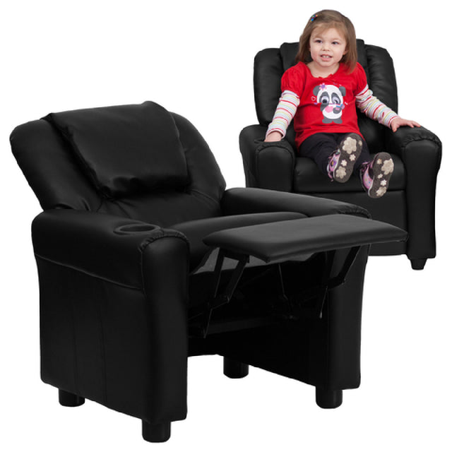 Flash Furniture DG-ULT-KID-BK-GG Kids' Recliner 24"W X 21-1/2" 36-1/2"D X 27"H