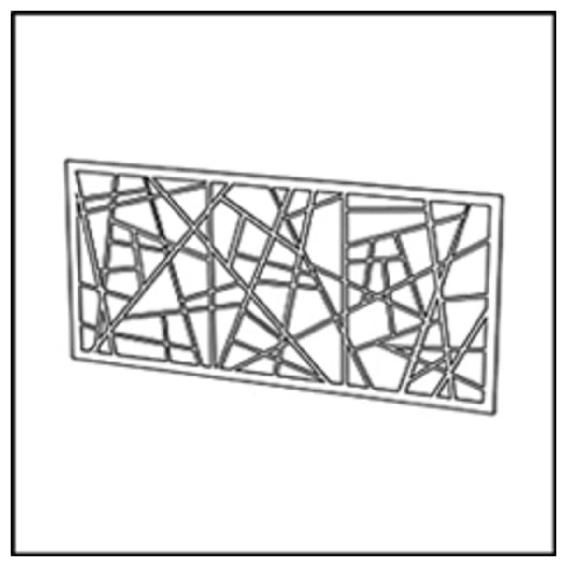 Bauscher Hepp VE-38037 - Venta® Metal Panel, With Cut-out Decor "BAMBOO" To Cover The Front Of The Buffet Table