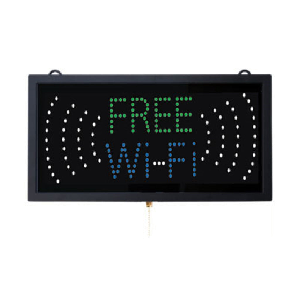 Aarco FRE11M LED Sign 18-3/4"W X 9-3/4"H "FREE Wi-Fi"