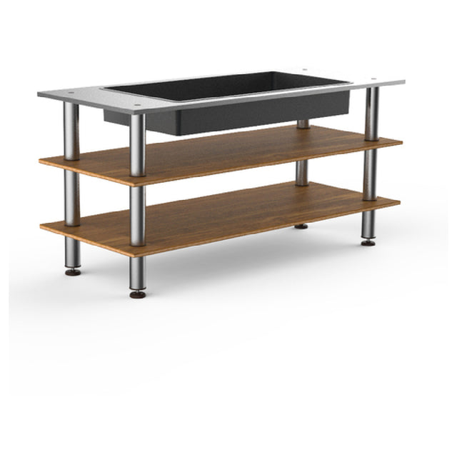 Steelite MGCMLE03BSXF Mogogo Buffet Solutions Modular Salad Bar Unit 3-tier 71" X 29-1/2" X 35"H