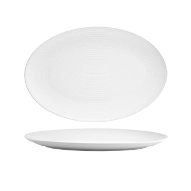 FOH DOS028WHP21 Spiral® Plate 13" X 9" Oval