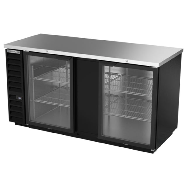 Beverage Air BB68HC-1-FG-B Refrigerated Food Rated Back Bar Storage Cabinet Two-section