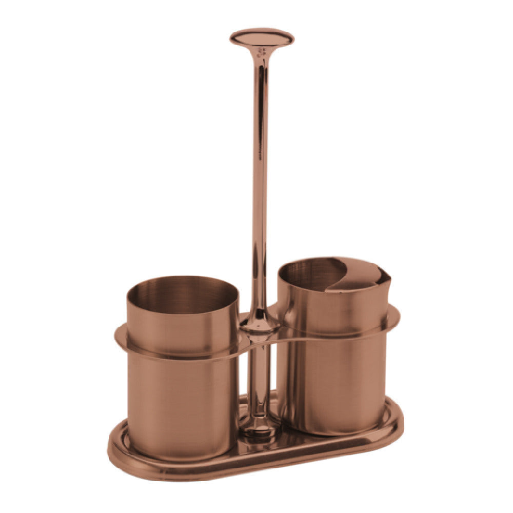 Service Ideas STCCRSG4RG Service Ideas Cream & Sugar Caddy Set 4 Ounce Rose Gold