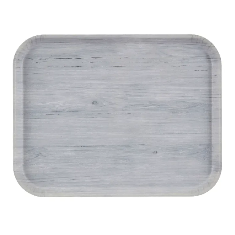 Cambro 1418DC810 Décor Series Camtray® 18" X 14" Rectangular Stonewash Gray