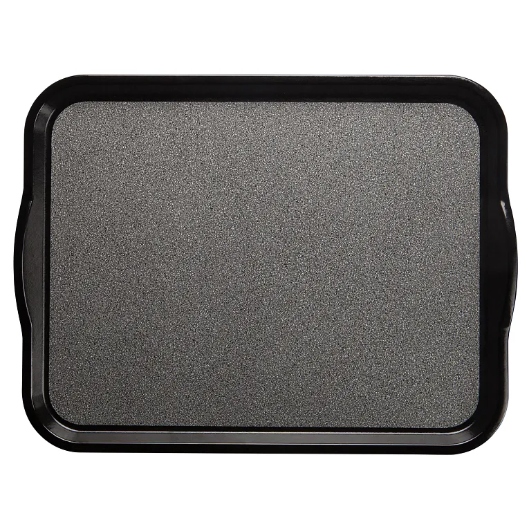 Cambro 1418VCH382 Versa Camtray® Rectangular 14" X 18" Black with Pebbled Black