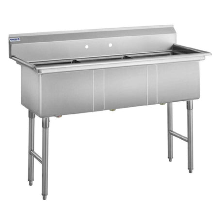 Hubert 25451 - Kratos® Compartment Sink, 18"W X 18"D X 12"H Bowl Size, No Drain Boards