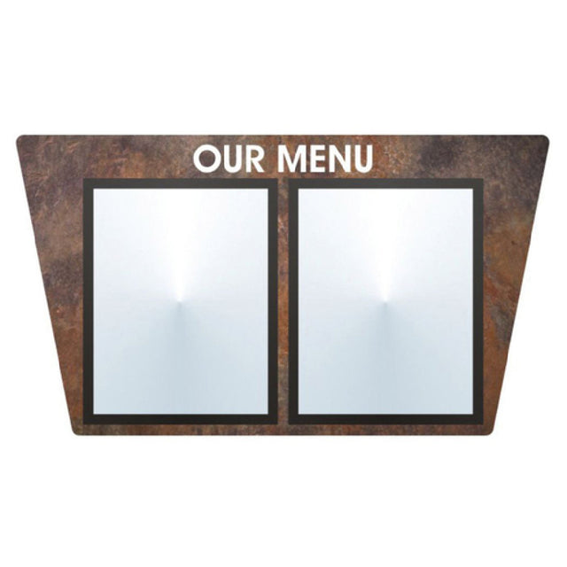 Hubert 86701 - Menu Board, 2-pocket, Wall-mount