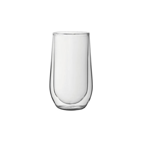Steelite UR90019 Double Wall Hiball/Latte Glass 15.25 Oz (H 5-7/8" M 3-3/8" T 3" B 2-1/4") Soda Lime