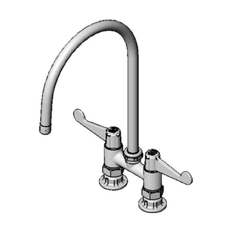 T&S Brass 5F-4DWS09 Equip Base Faucet Swivel 4"