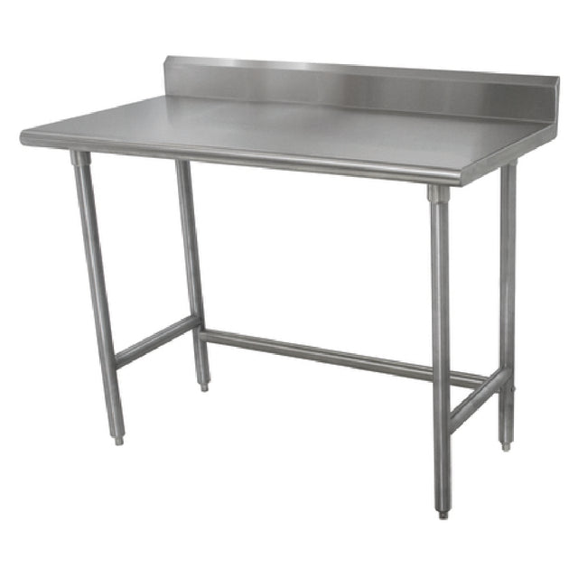 Advance Tabco TKLAG-302-X Special Value Work Table 24"W X 30"D 16 Gauge 430 Stainless Steel Top With 5"H Backsplash