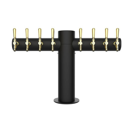 Micro Matic METRO-T-8MBKR Metropolis "T" Tower 8 Faucet Powder Coat Matte Black