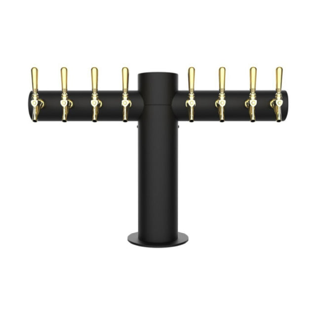 Micro Matic METRO-T-8MBKR Metropolis "T" Tower 8 Faucet Powder Coat Matte Black