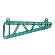 Serv-Ware GRDWMB24-CWP - Serv-Ware - Wire Shelving - 24 Green Epoxy Double Wall Bracket
