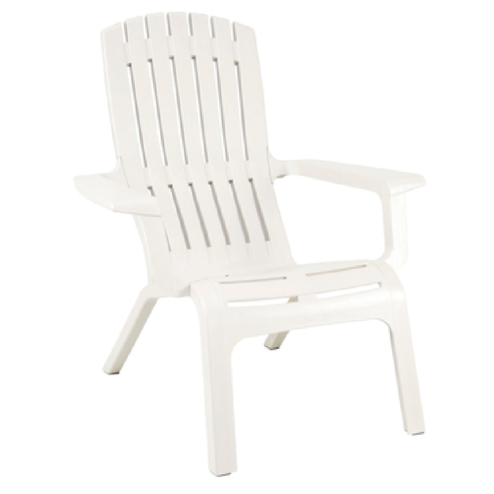 Grosfillex US444004 Westport Adirondack Chair Stackable Mineral Polymer Composite