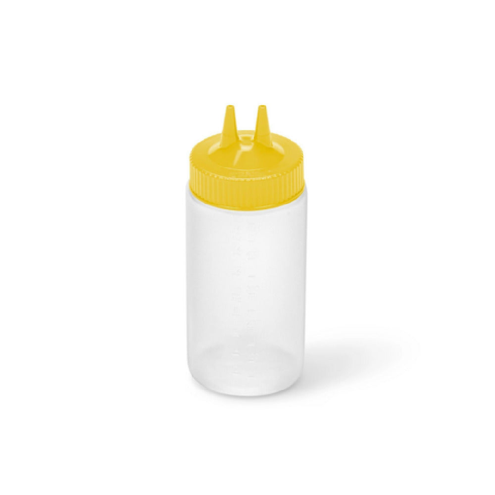 Vollrath 2316-1308 - Traex® Twin Tip™ Squeeze Bottle Dispenser, 16 Oz., Wide Mouth