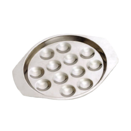 Alegacy Foodservice Products 3012 Snail (Escargot) Dish 7-1/4" Dia. 12 Hole