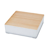 Cal Mil 22309-15 Bento Box 10"L X 10"W X 2-3/4"H Square (2) Compartments