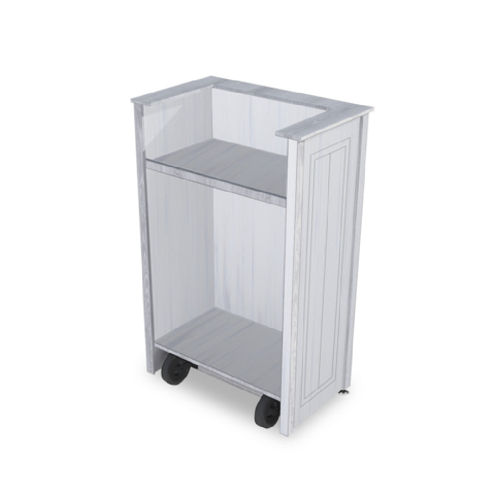 Forbes Industries 3770 - Beacon Outdoor Host Station, 30”W X 18"D X 48”H, Woodgrain HDPE