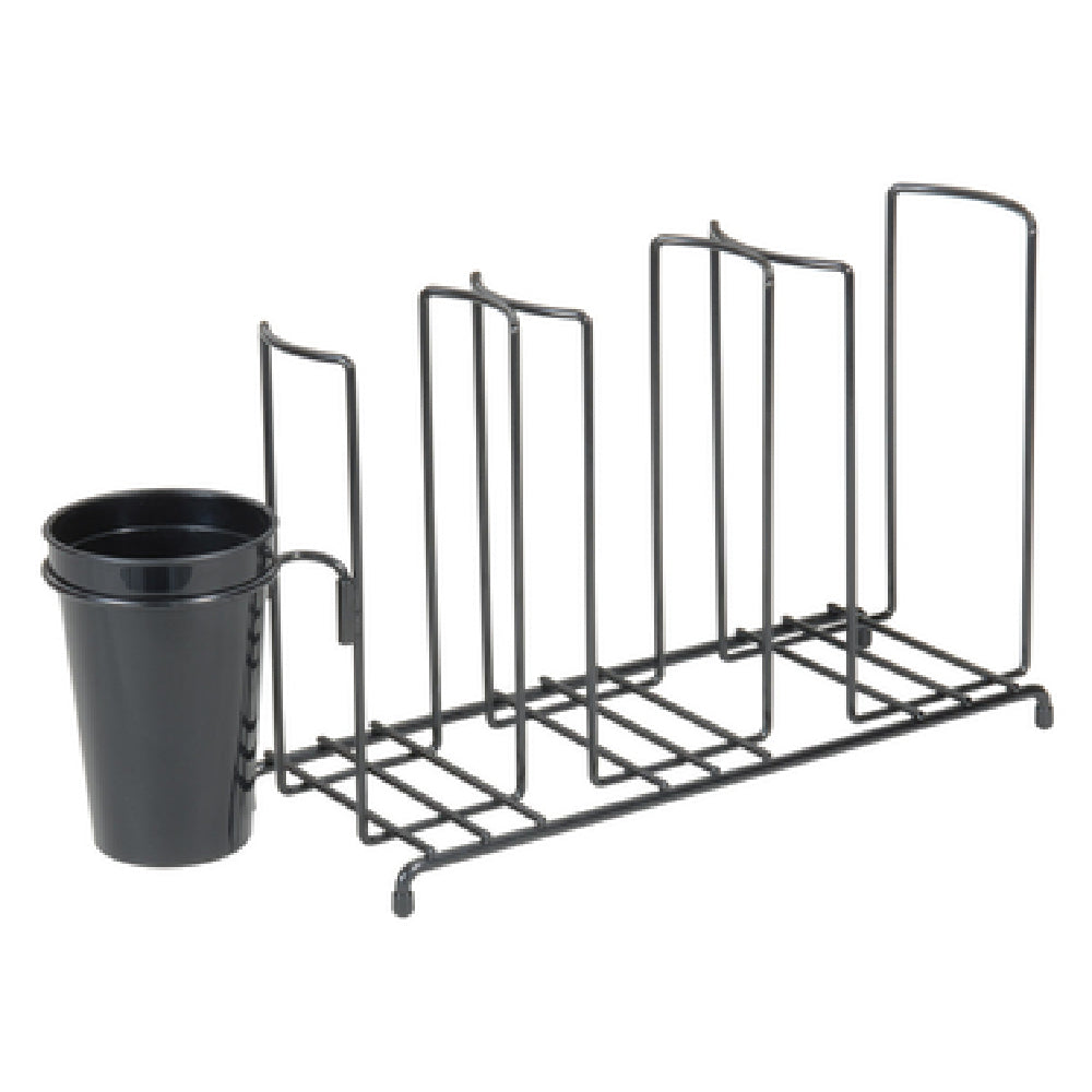 San Jamar C8003WFS Cup & Lid Organizer With Caddy 3 Stacks