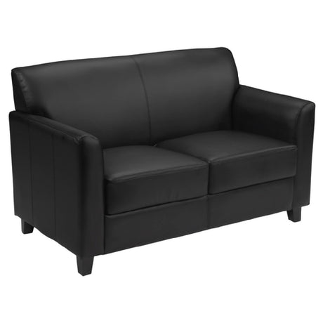 Flash Furniture BT-827-2-BK-GG Hercules Diplomat Series Reception Loveseat 52"W X 29"D X 32-1/4"H