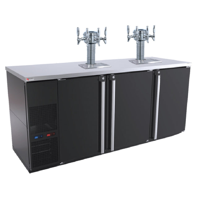 Micro Matic MBB78BC-E-B Pro-Line™ E-Series Beverage Station Three-section Dual Temperature