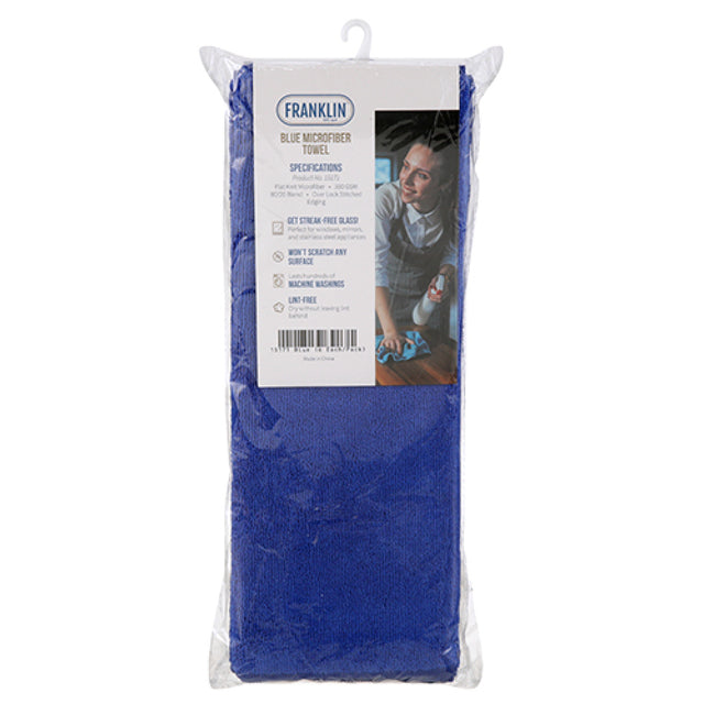 AllPoints 15171 16x16in Microfiber Towel 6 Pack Blue