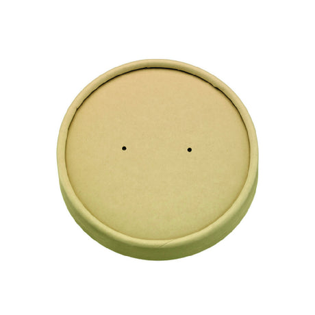PacknWood 210LSOUPW185K - Paper Lid, 7.3"D X 0.6"H, No Plastic