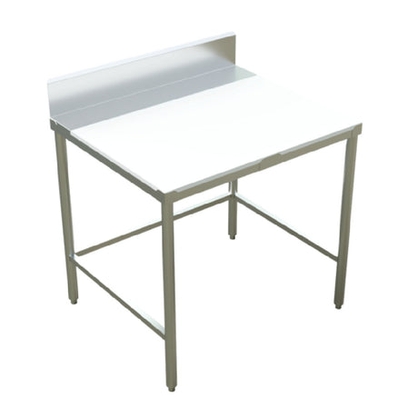 Winholt DPTB-2460 - Work Table, 60"W X 24"D X 34"H, 5/8" Poly Top With 16/304 Stainless Steel Top Frame