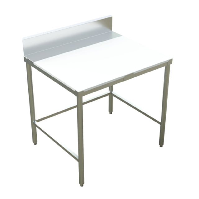 Winholt DPTB-2460 - Work Table, 60"W X 24"D X 34"H, 5/8" Poly Top With 16/304 Stainless Steel Top Frame