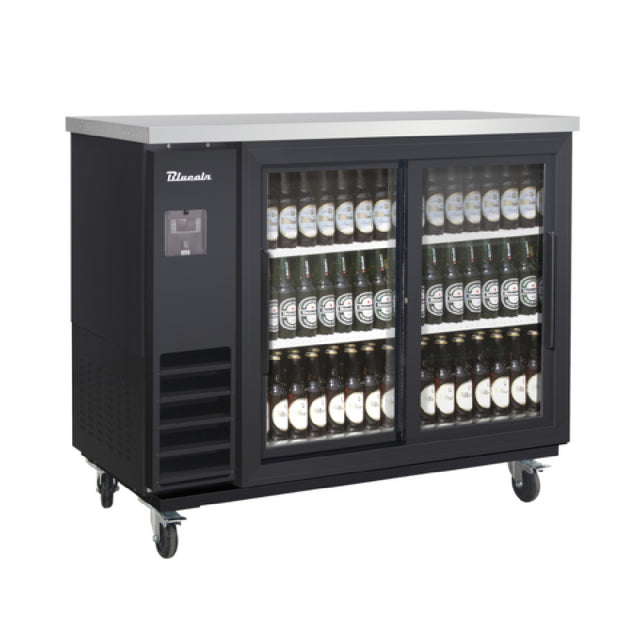 Blue Air BLNBB-48BG-SL-HC - Back Bar Cooler, Narrow Depth, Two-section