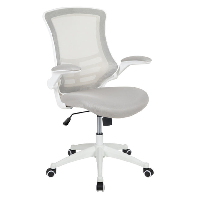 Flash Furniture BL-X-5M-WH-GY-GG Swivel Task Chair 37-1/2" To 41-1/4" Adjustable Height