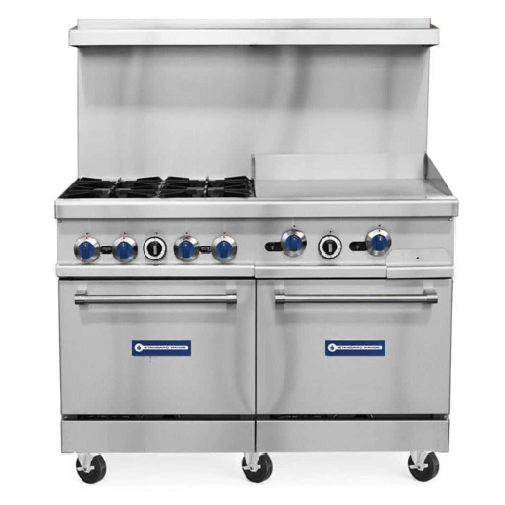 USR Brands SR-R48-24MG Standard Range Restaurant Range Natural Gas 48"W
