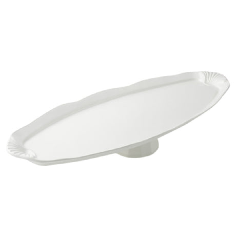 Bon Chef 20639113PWHT Shell Fish Platter 28-1/2" X 9" X 4-1/2" Pedestal