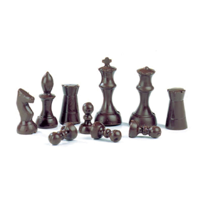 Matfer 380222 Chocolate Mold Chess Game Pieces 16 Per Sheet