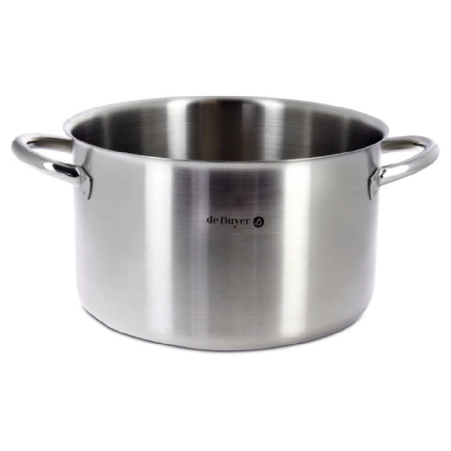 JB Prince S465 32 DeBuyer Prim Appety Half Stock Pot 12.6" Dia 17 Qt