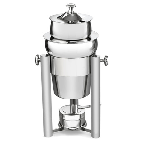 Steelite DW02SWHSS Hinged Petite Marmite 2.0 Qt 18/10 Stainless